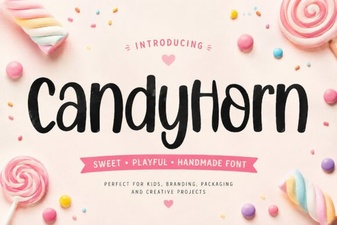 Candyhorn Font: Playful & Versatile Design Tool