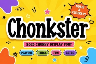 Chonkster Font: Bold and Playful Design Tool