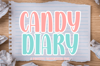 Candy Diary Font: Playful & Versatile Design Tool