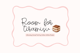 Room for Tiramisu Font: Creative Design Ideas