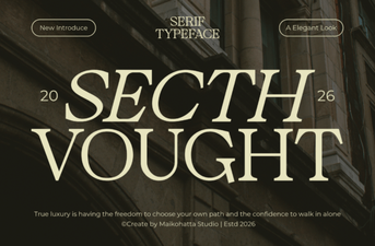 Secth Vought Font: Bold, Expressive Design Tool