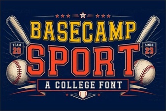 Basecamp Sport Font: Bold & Playful Design Inspiration